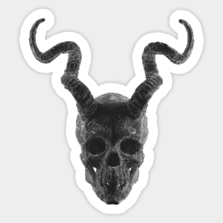 RISE OF HUNTER SKULL WITH HORNS Sticker